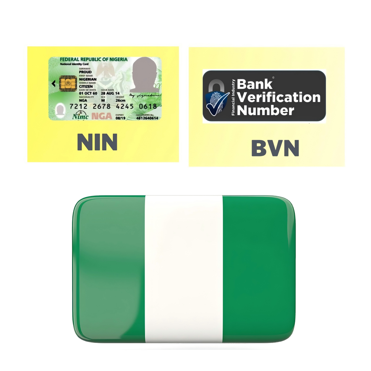 尼日利亚,NIN,BVN (可以用来办理和认证尼区钱包,加密币交易所等)